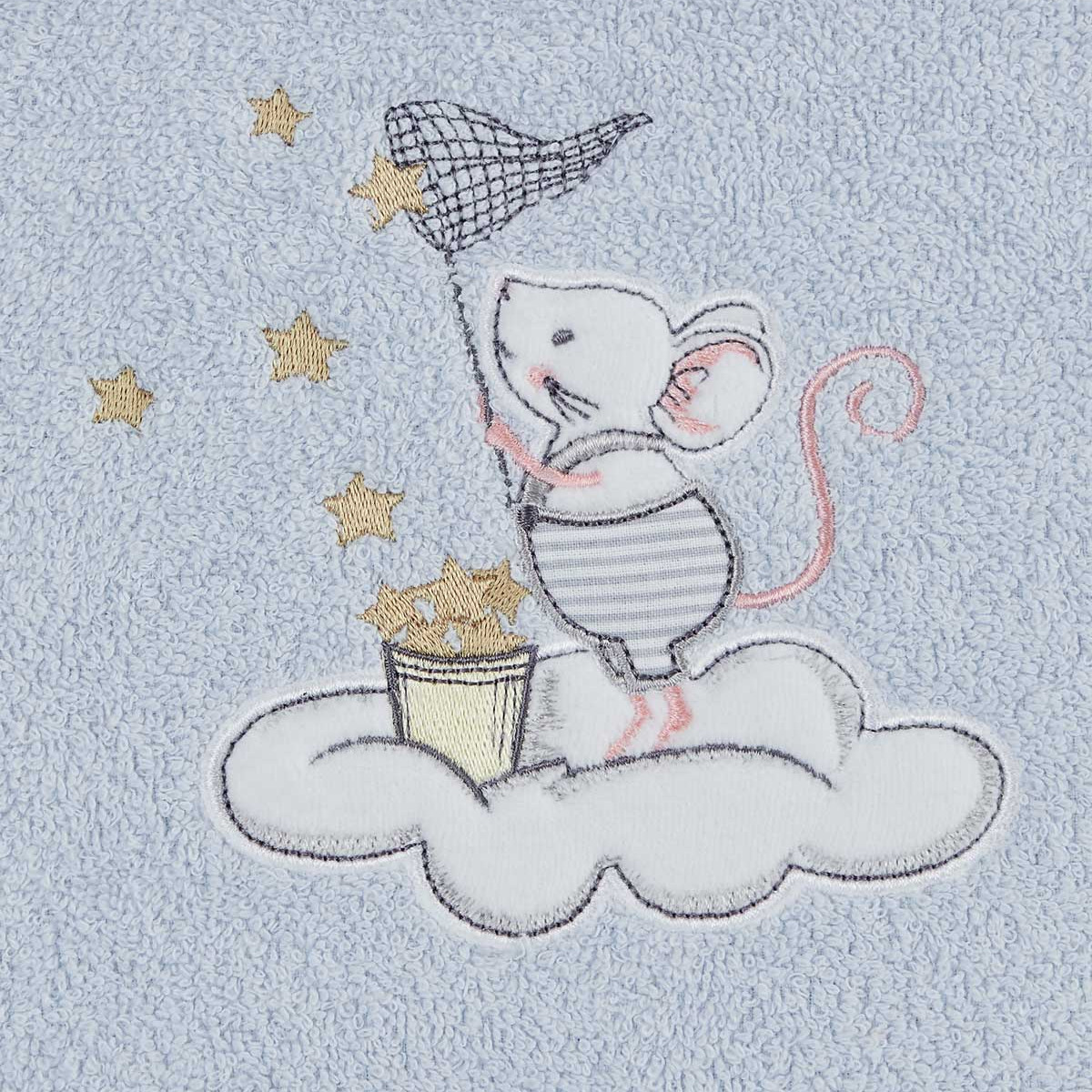 Peignoir de bain enfant 450 g/m² MOUSKY ciel, SENSEI MAISON
