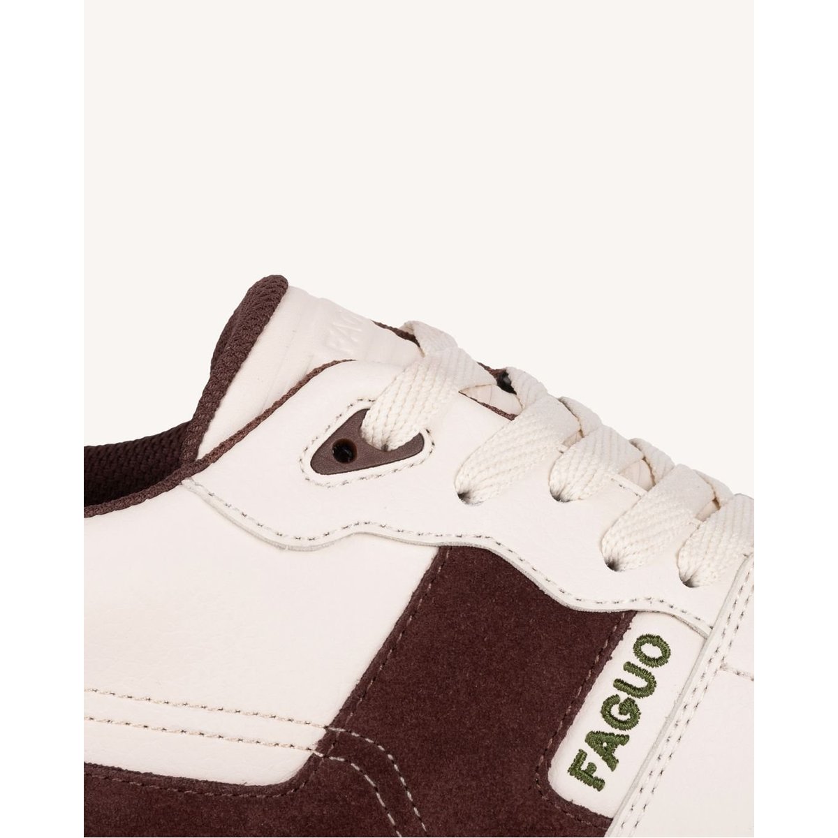 Baskets cuir suede CEIBA marron, FAGUO