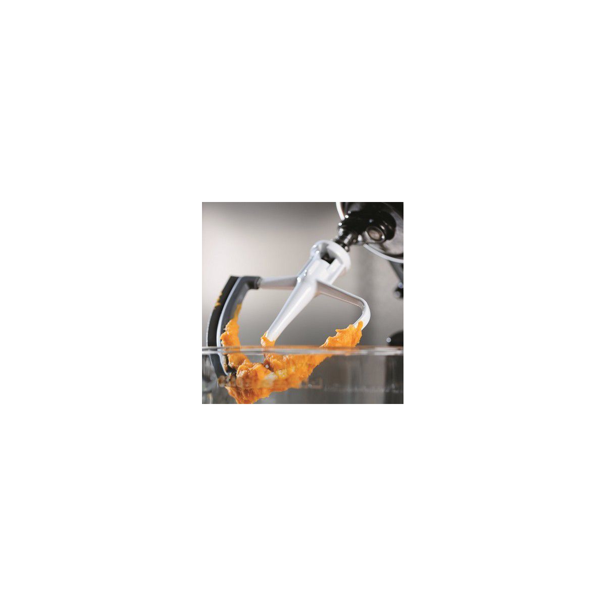 Batteur plat à bord flexible 5KFE5T inox, KITCHENAID