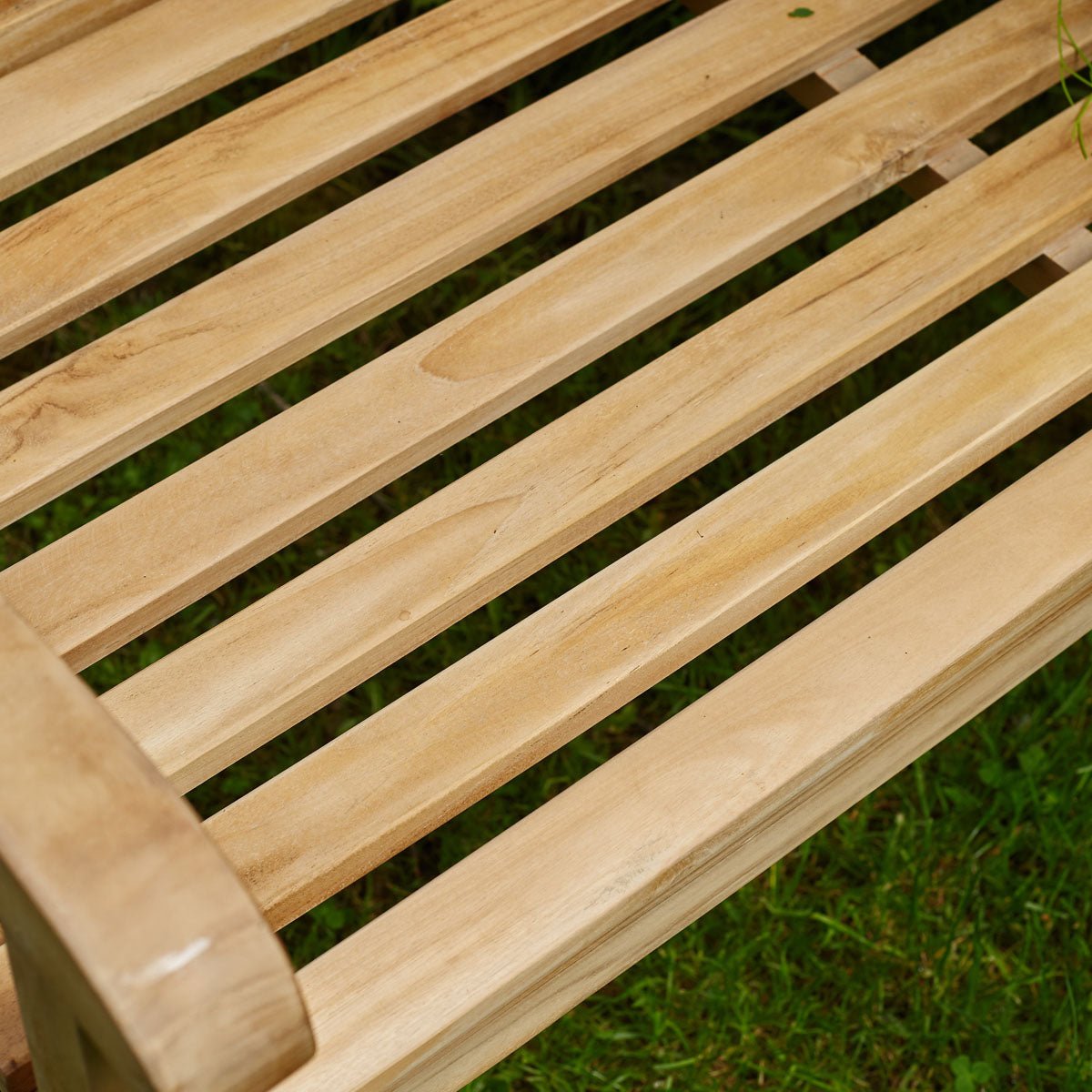 Banc de jardin en teck massif 2 places  MIDLAND naturel, BERAH GETAH