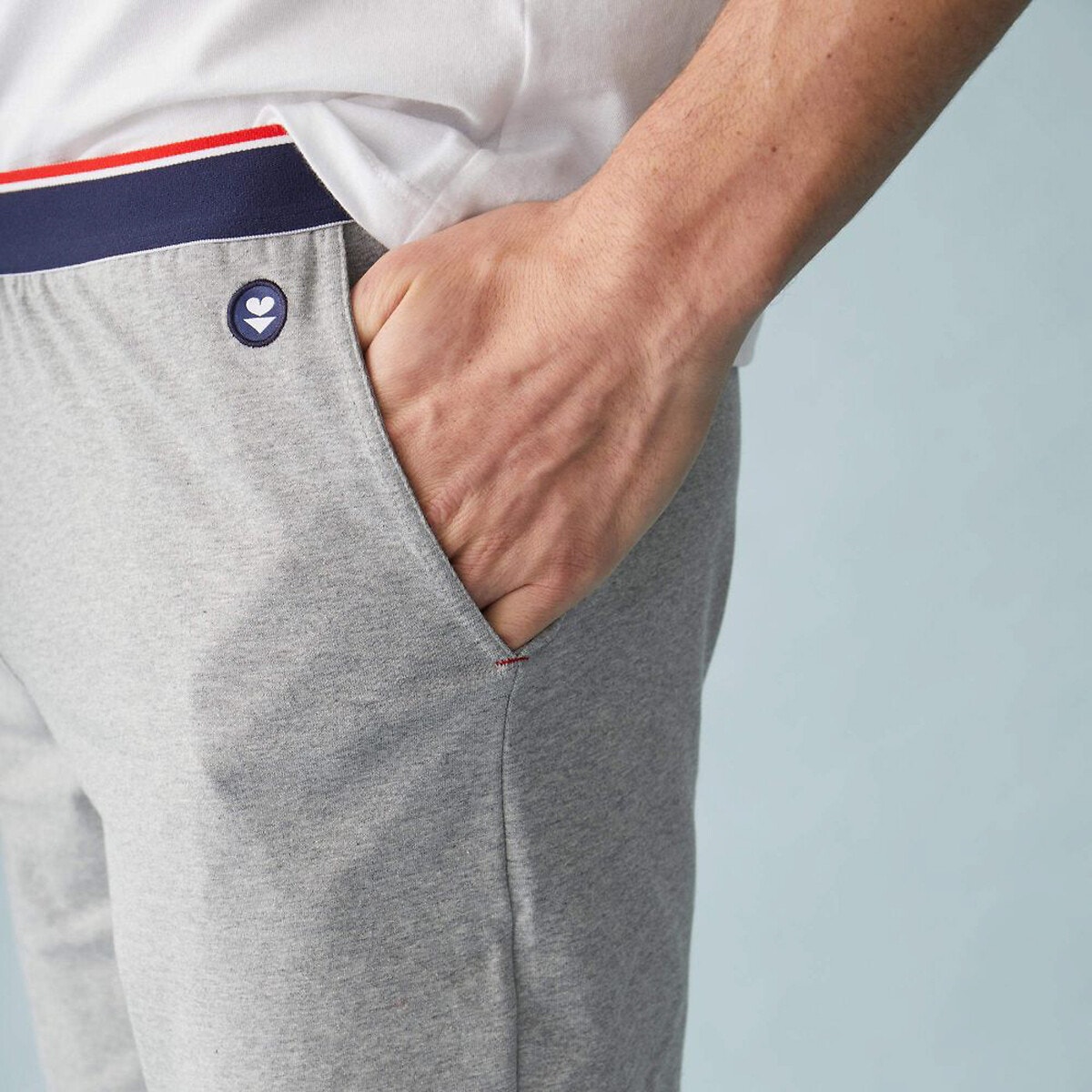 Short de pyjama Zouzou gris perle, LE SLIP FRANCAIS