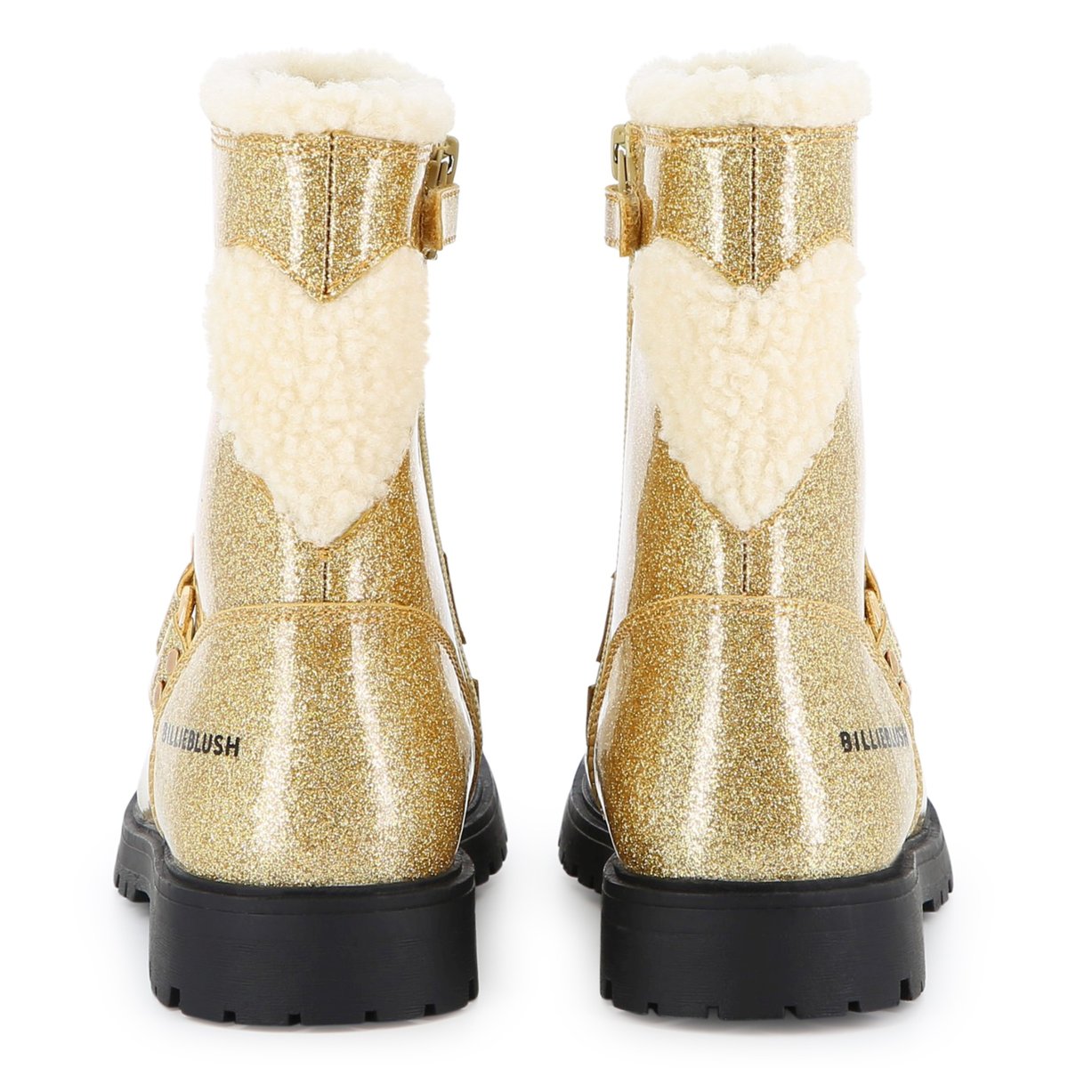 Bottines simili pailletées gold, BILLIEBLUSH