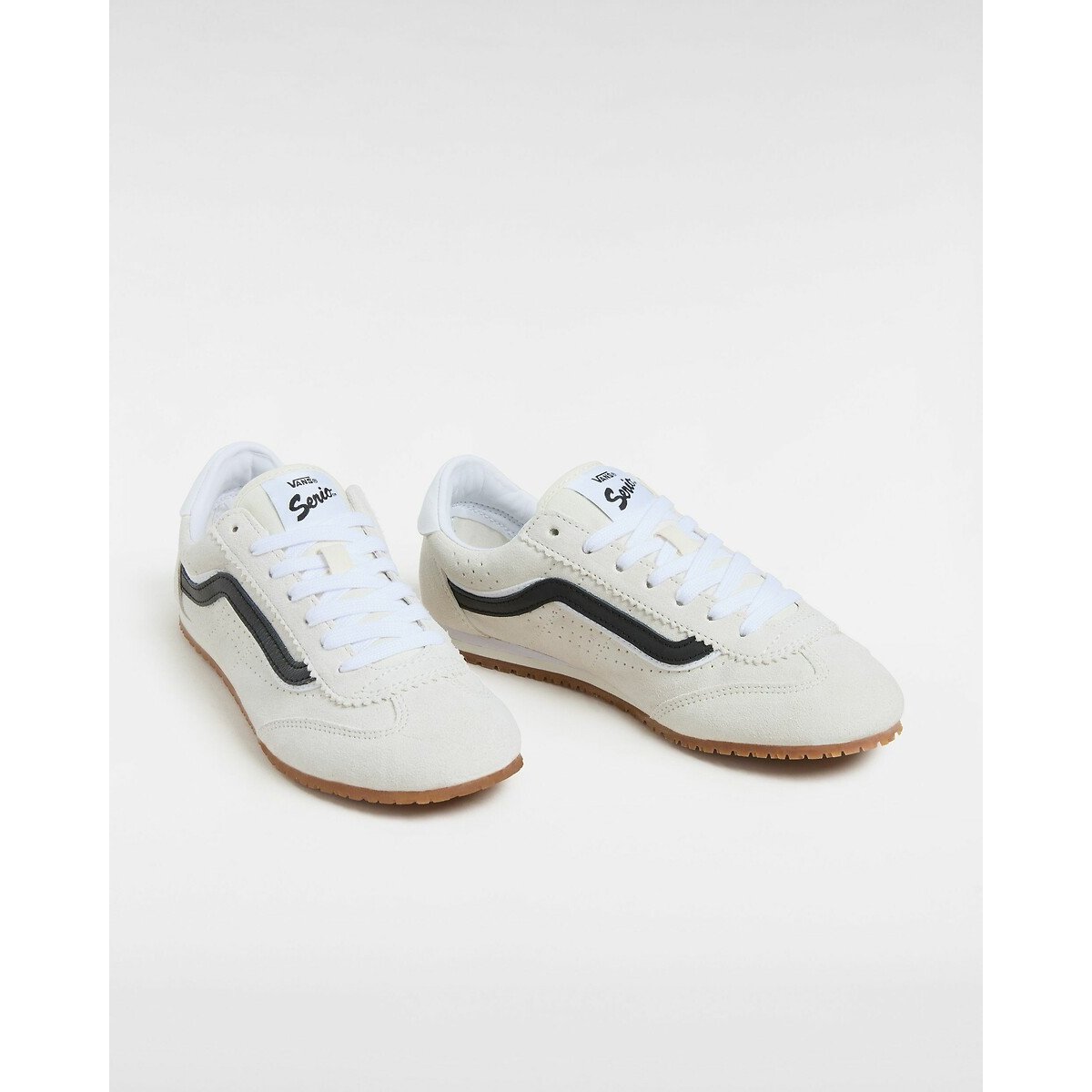 Baskets cuir Super Lowpro ecru, VANS