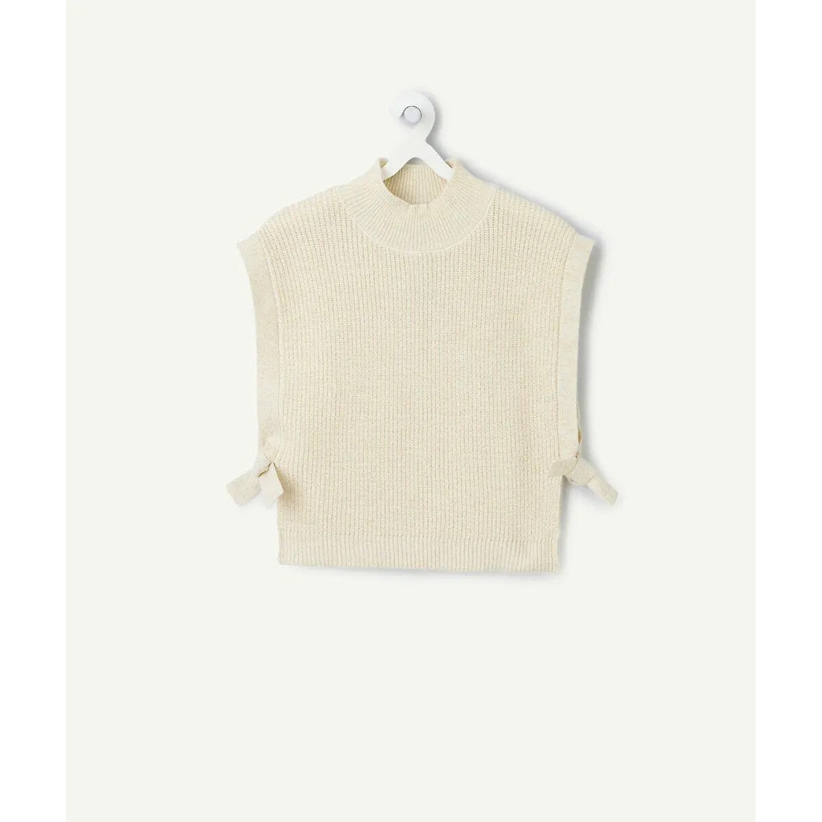 Sleeveless Jumper ecru , TAPE A L'OEIL