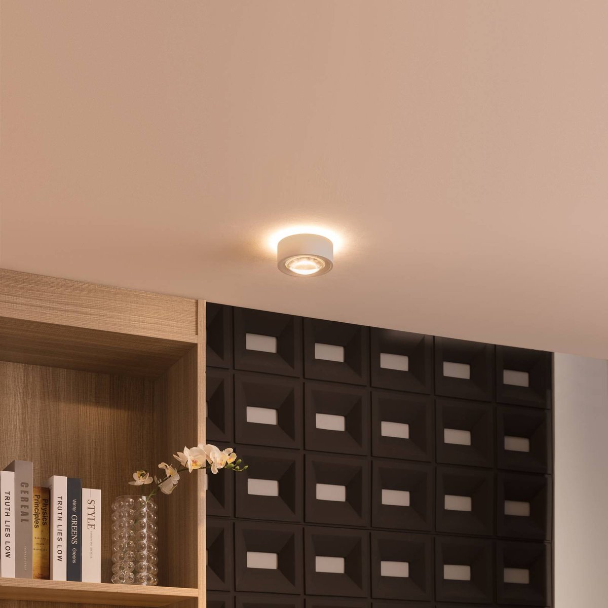 Plafonnier en aluminium moderneLED, Rotari blanc (ral 9003), ARCCHIO