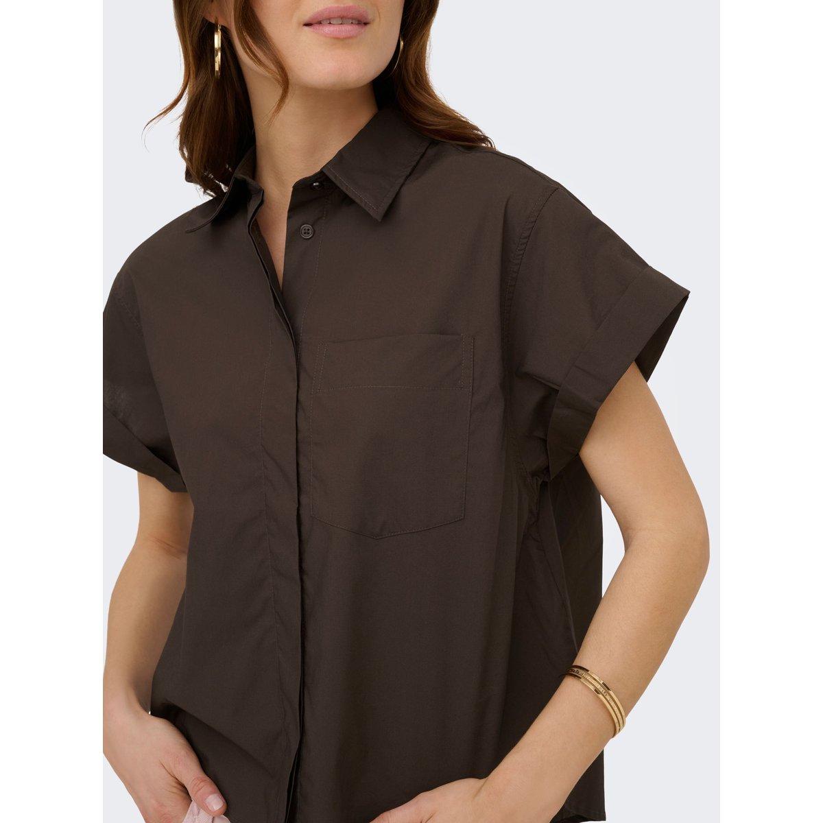 Chemise coffee bean, ONLY