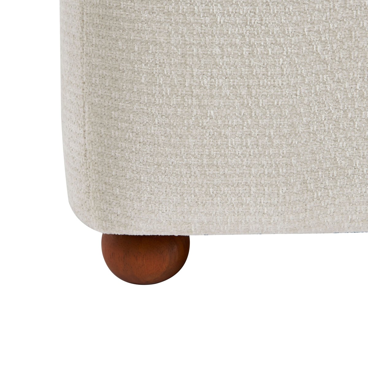 Fauteuil en tissu et bois JUDY ecru, SORELH