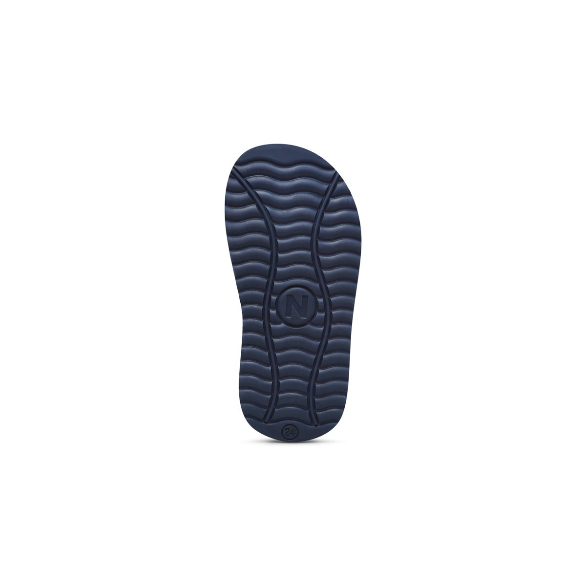 Sandales en velours SIHUR. marine-orange, NATURINO