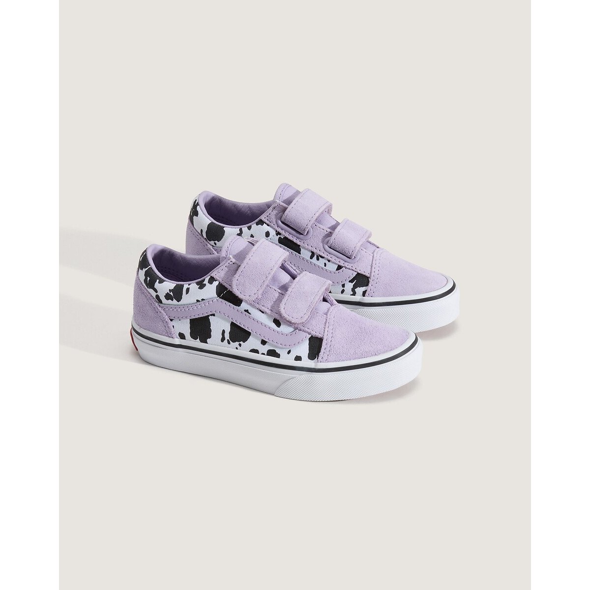 Baskets basses à scratchs, UY OLD SKOOL V noir/violet/blanc, VANS