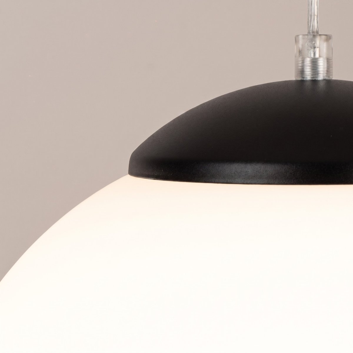 Suspension Acier Noir E27 1 Ugo noir, EDEN