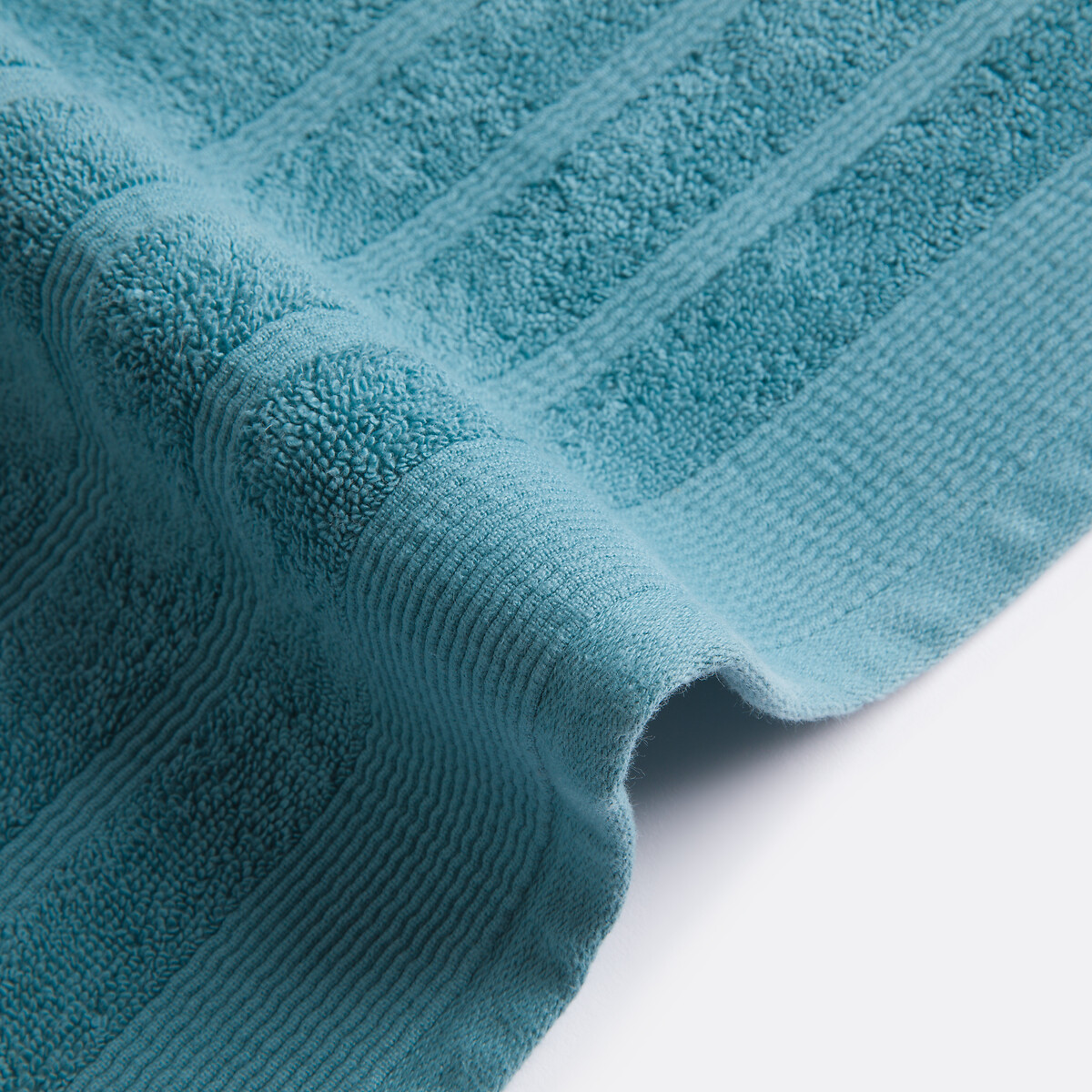 Maxi-drap de bain 600 g/m², Zavara bleu paon, LA REDOUTE INTERIEURS