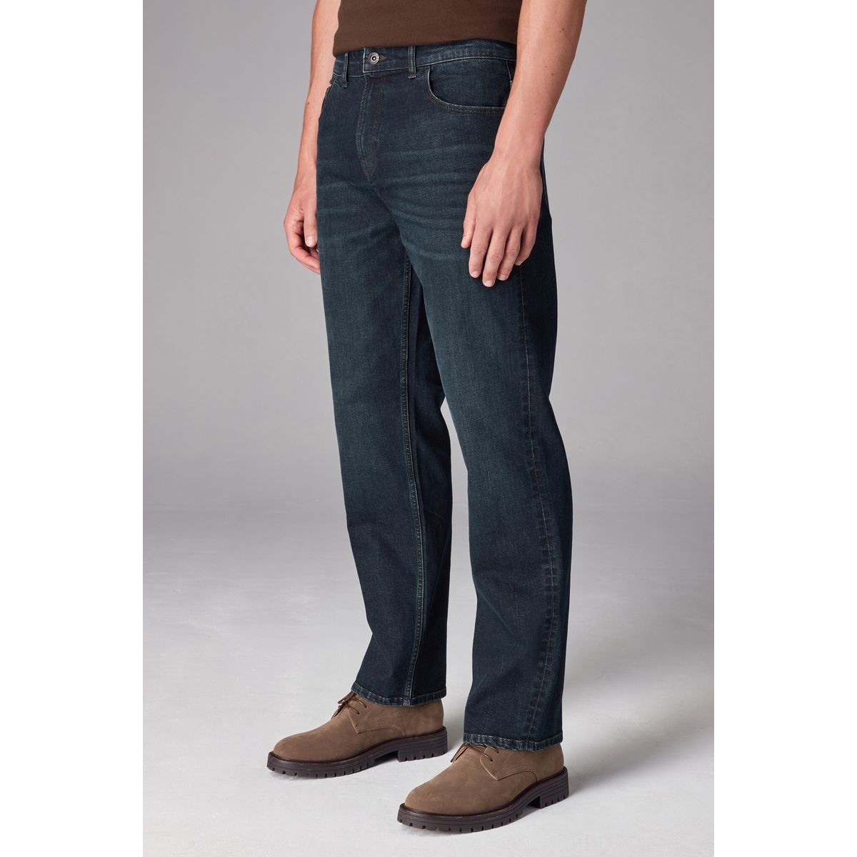 Jean coupe droite classique, lot de 1 bleu foncé délavé, NEXT