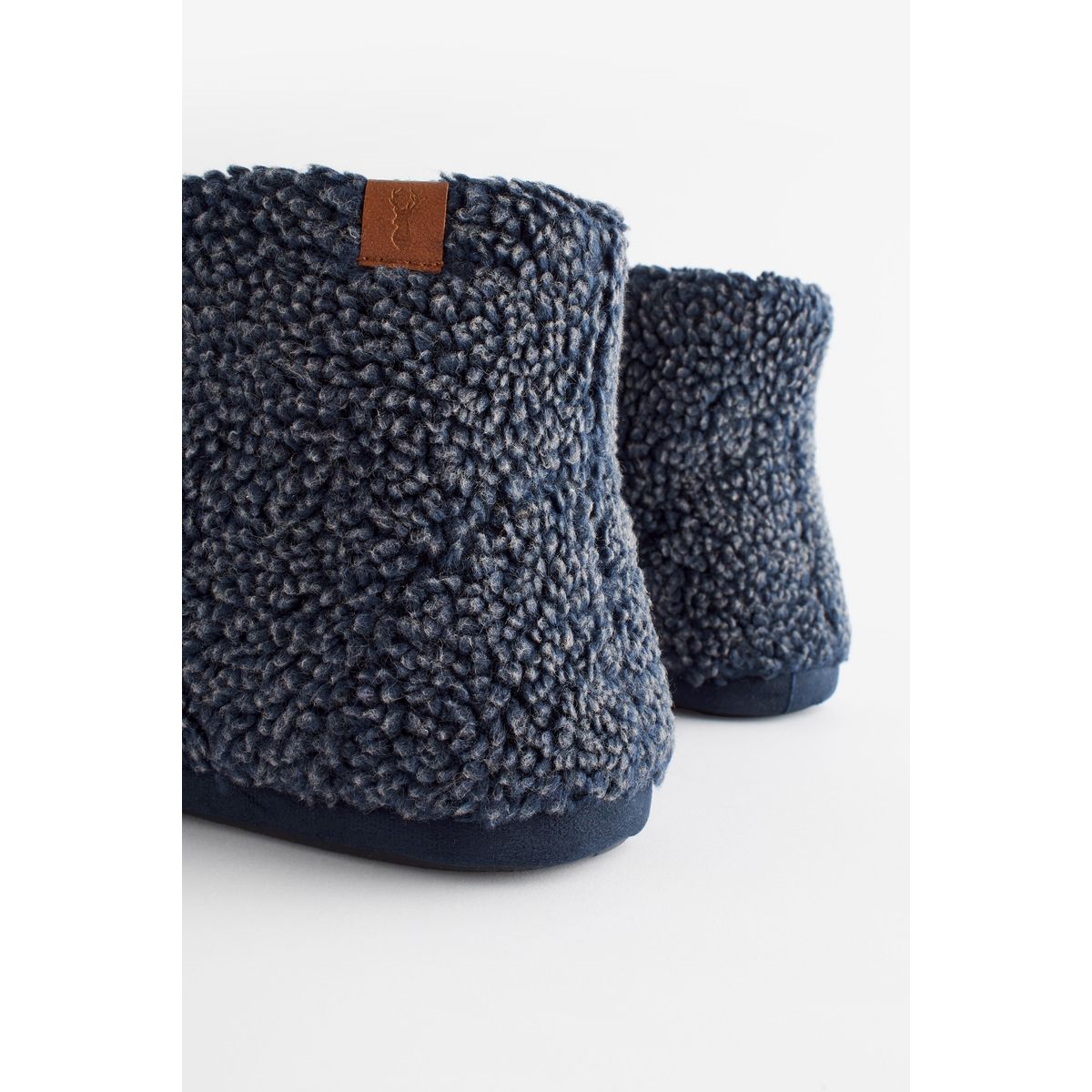 Chaussons doublées à enfiler chauds bleu marine, NEXT