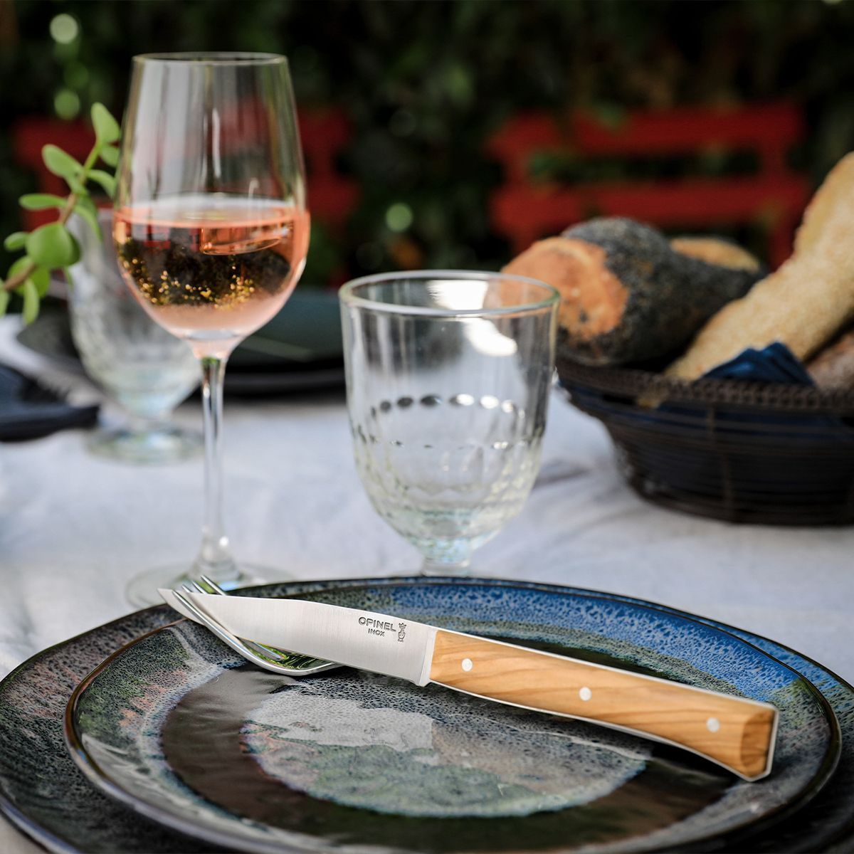 Couteau Coffret facette 4 Olivier bois, OPINEL