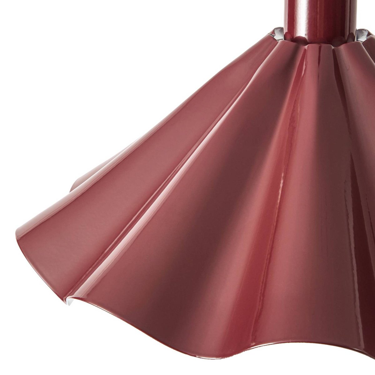 Suspension en métal moderne, Lilliet rouge bordeaux, blanc, LINDBY