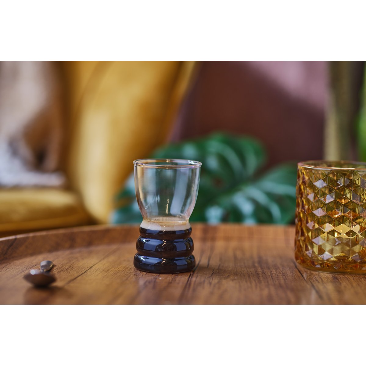 Lot de 2  baristas à expresso en verre borosilicate, OMAGIO transparent, COSY&TRENDY