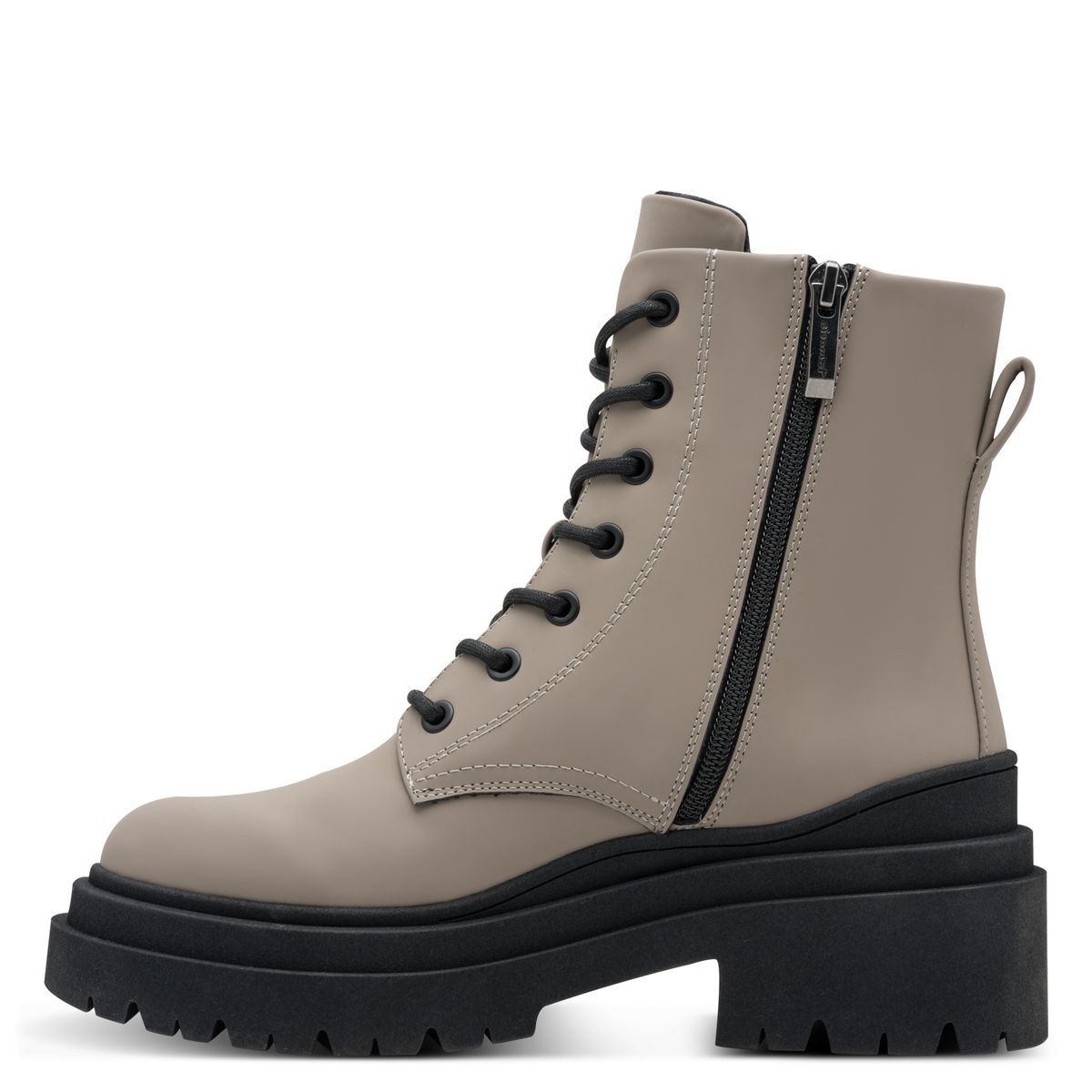 Bottine zippée marron taupe, TAMARIS