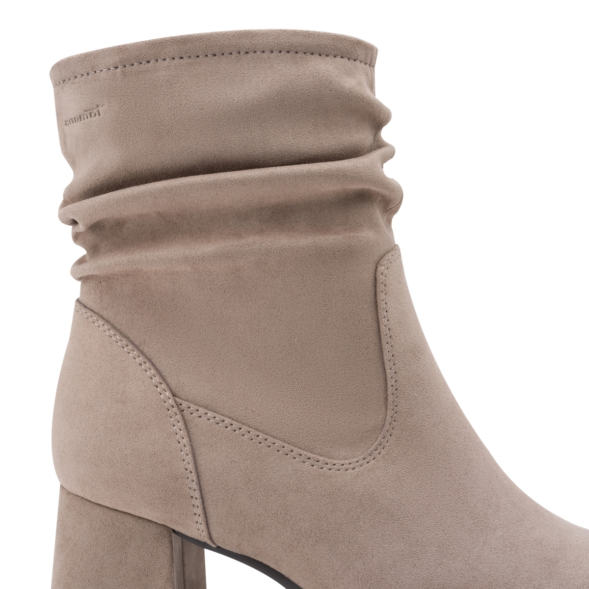 Bottine talon bloc gris, TAMARIS