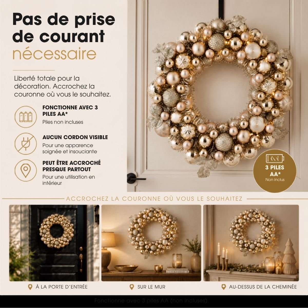 Couronne or, MICA DECORATIONS