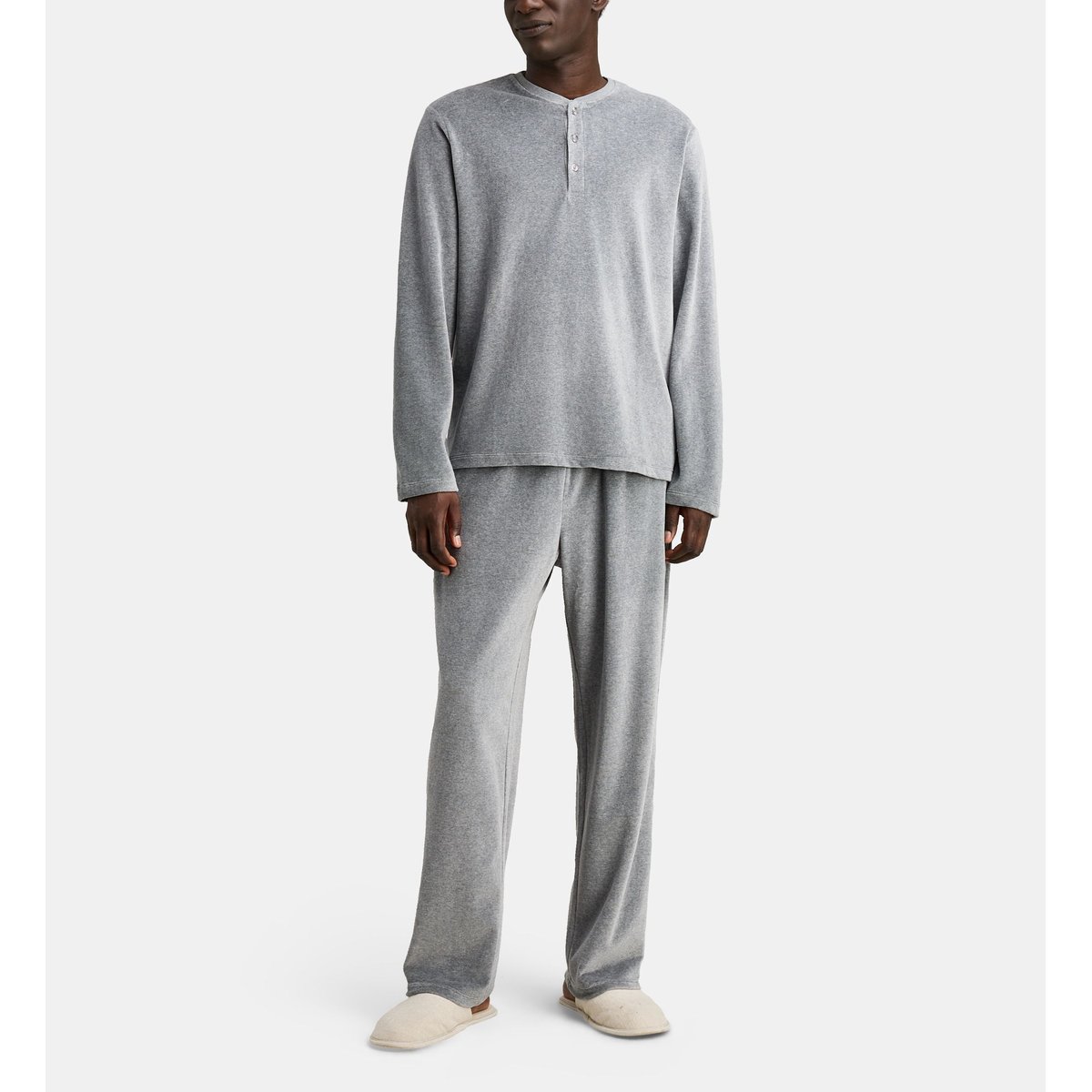 Ensemble pyjama dober velours ras gris, GALERIES LAFAYETTE