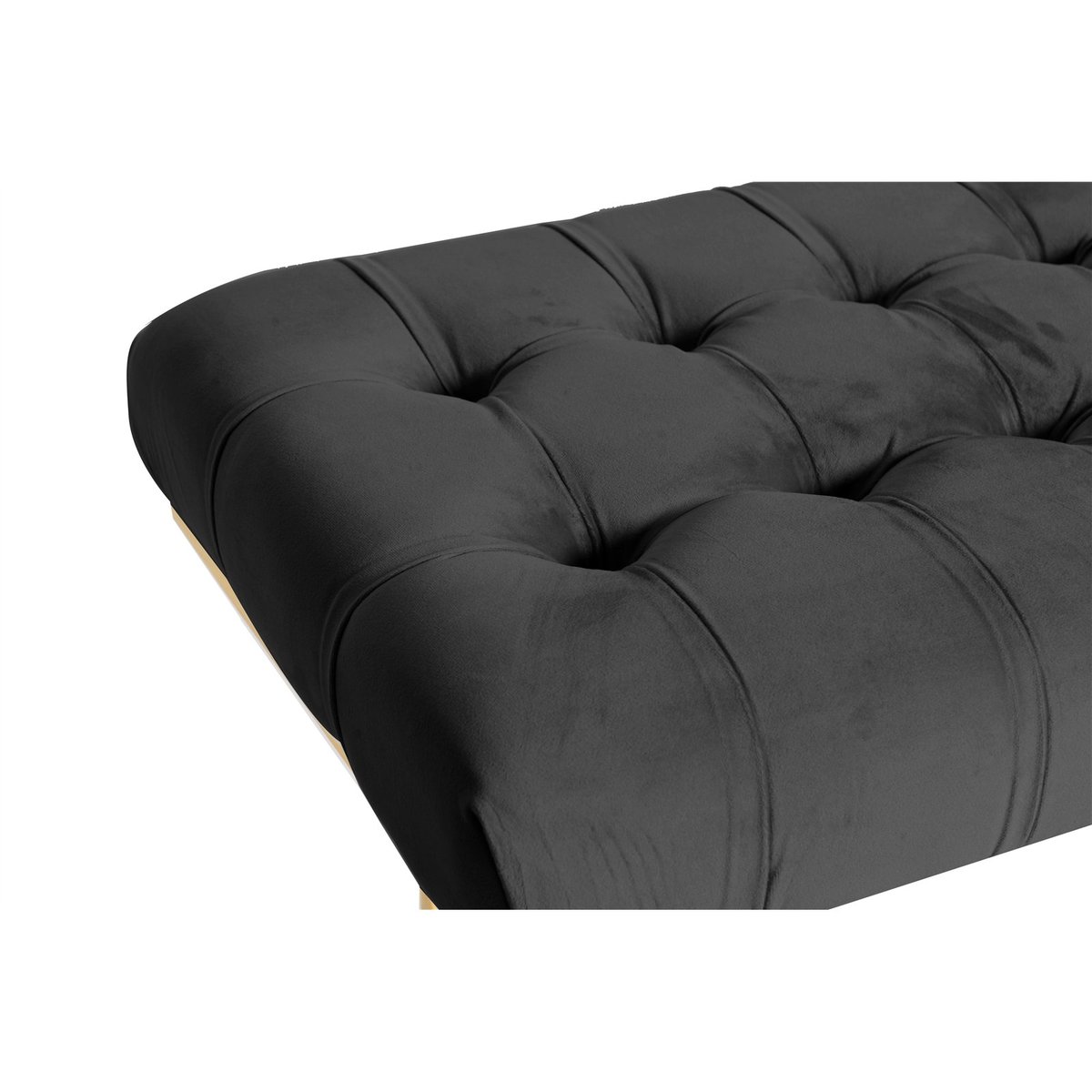 Banquette RARITY noir ébène et doré, ARTE ESPINA
