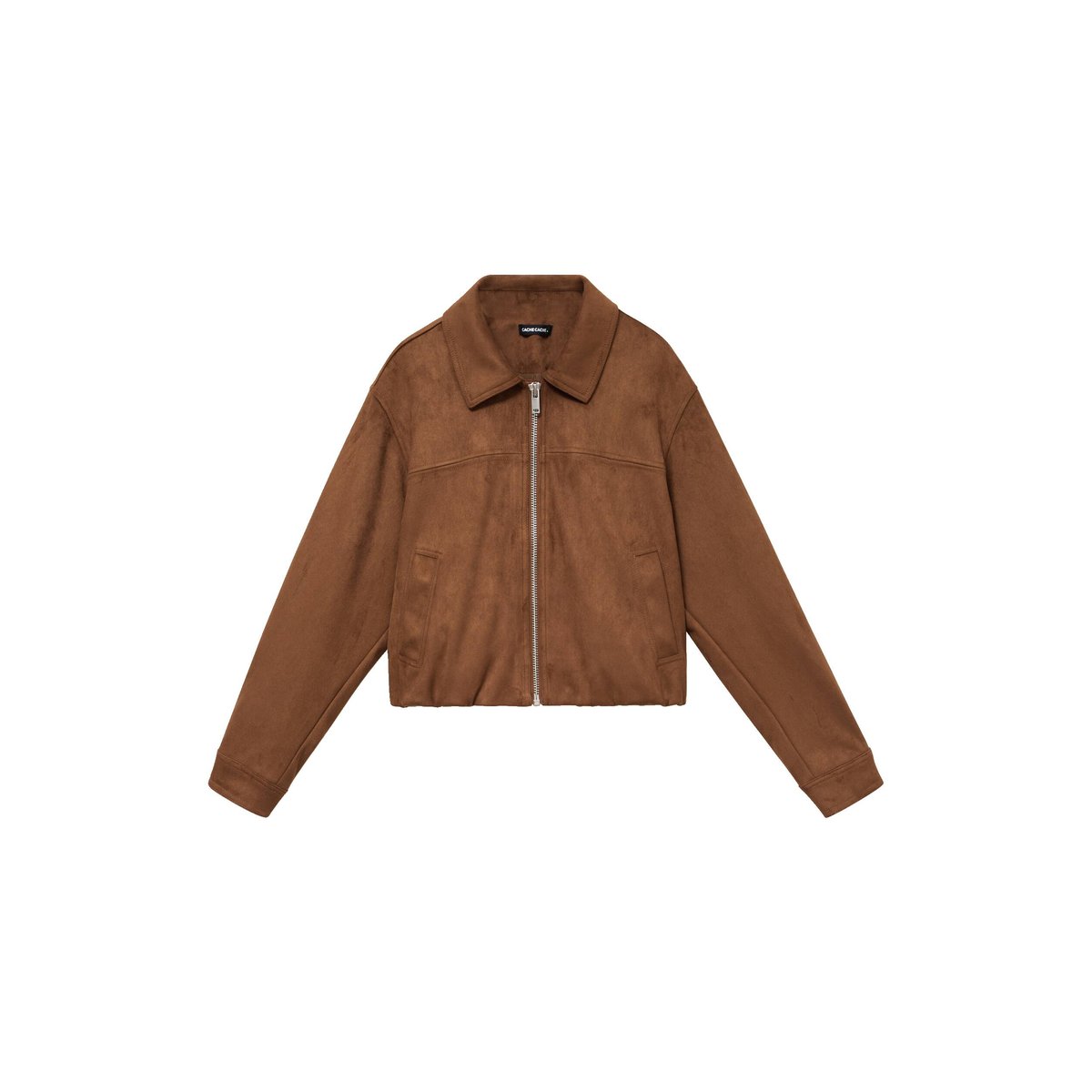 Veste effet boule oversize cropped marron, CACHE CACHE