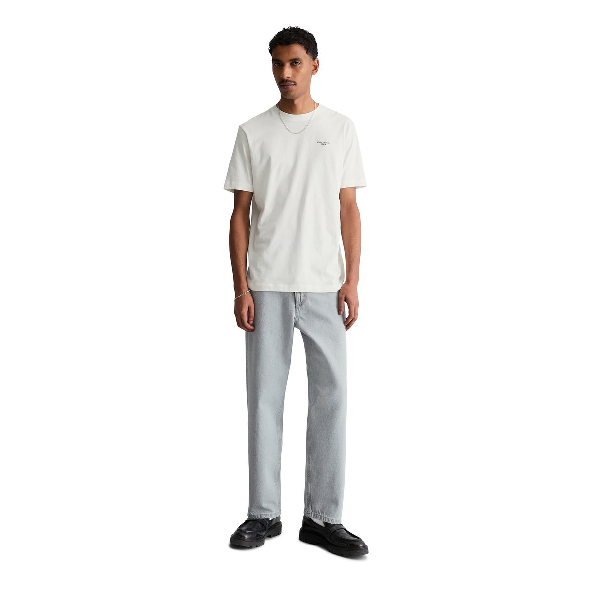 Jeans modèle Runne tapered en pur coton bio bleu clair, MARC O’POLO DENIM