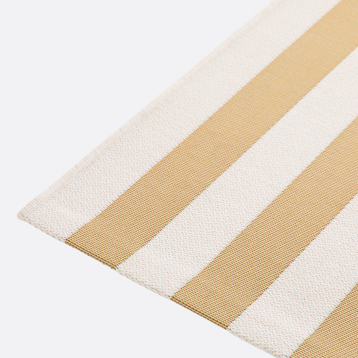 Alfombra, para interior y exterior, a rayas, HENDAYE ocre , LA REDOUTE INTERIEURS