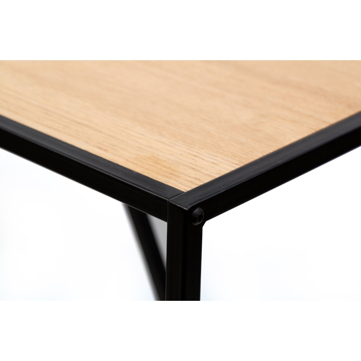 Table basse en métal, industrielle, MONROE marron, NORDLYS