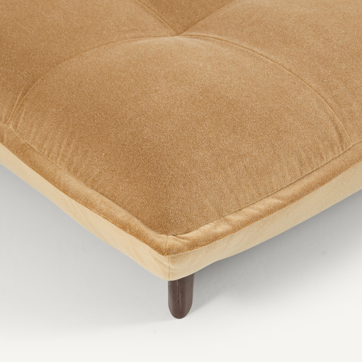 Banquette modulable en velours de lin, KAORI caramel, AM.PM