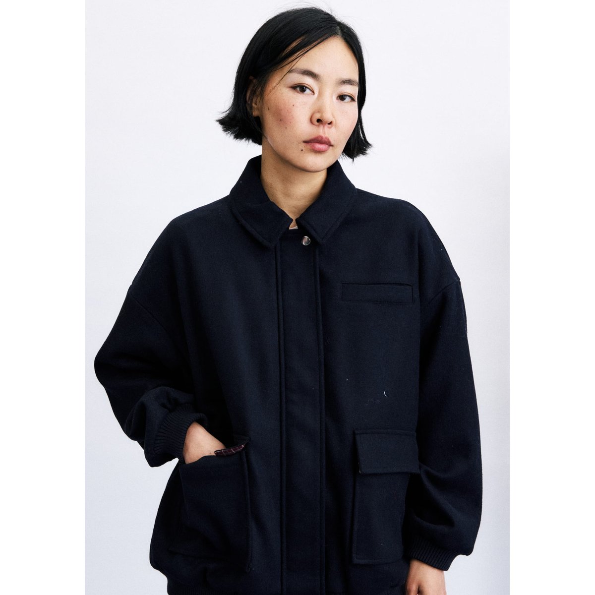 Veste Ilias en coton ILIAS bleu marine, FRNCH