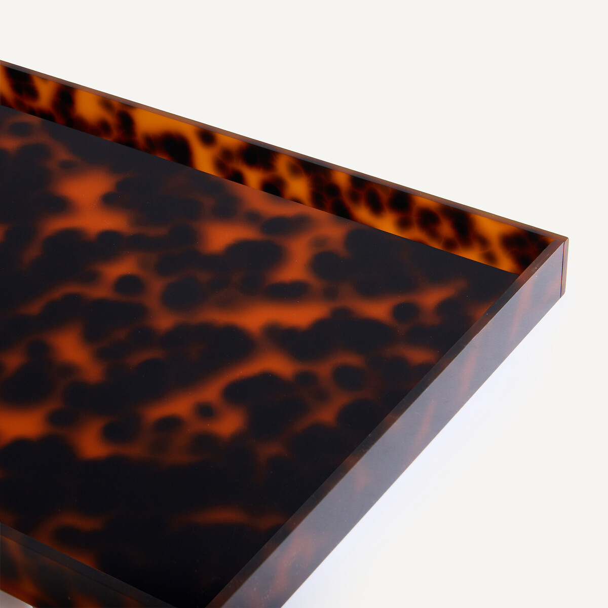 Plateau en acétate teinté, largeur 35 cm, PAULEA multicolore, AM.PM