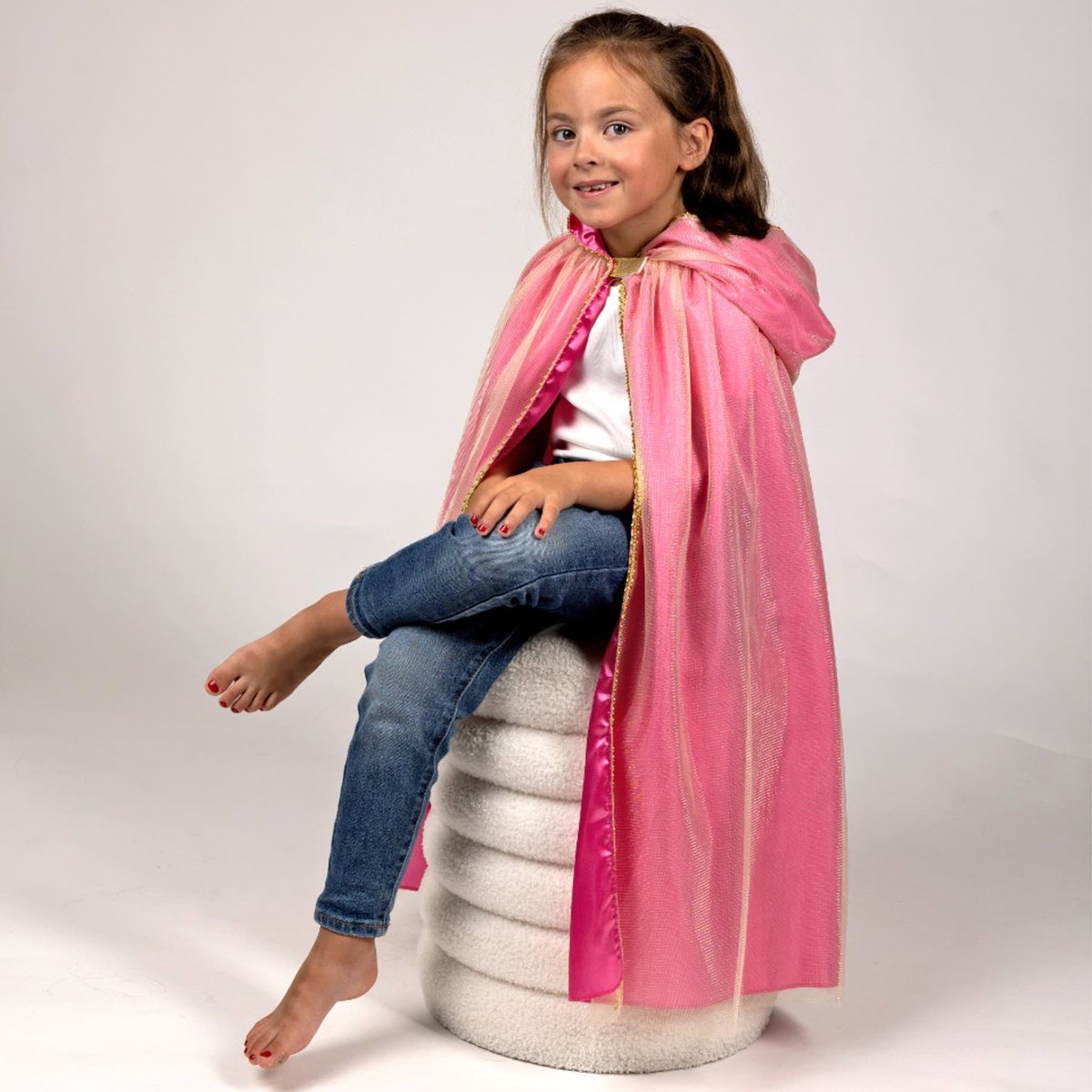 Déguisement enfant – cape de princesse rose, SEVIRA KIDS