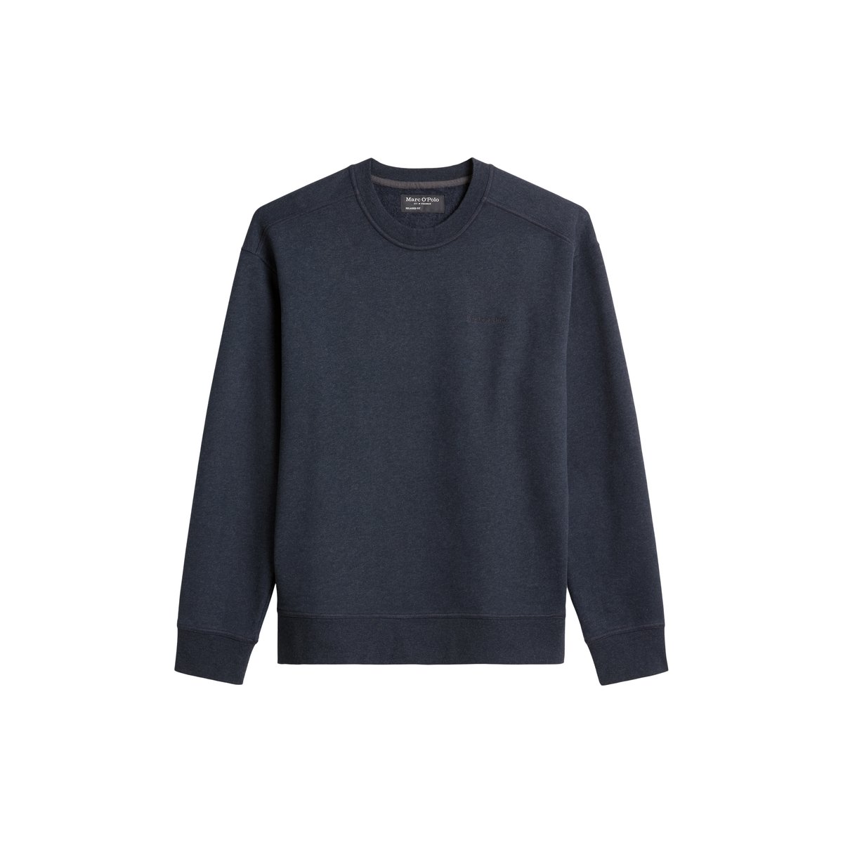 Sweat-shirt ample en coton bio doux bleu foncé, MARC O'POLO