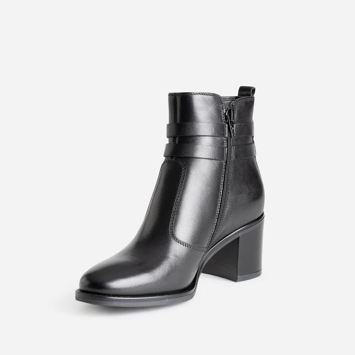 Boots À Talon en cuir TAWARGO noir, ERAM