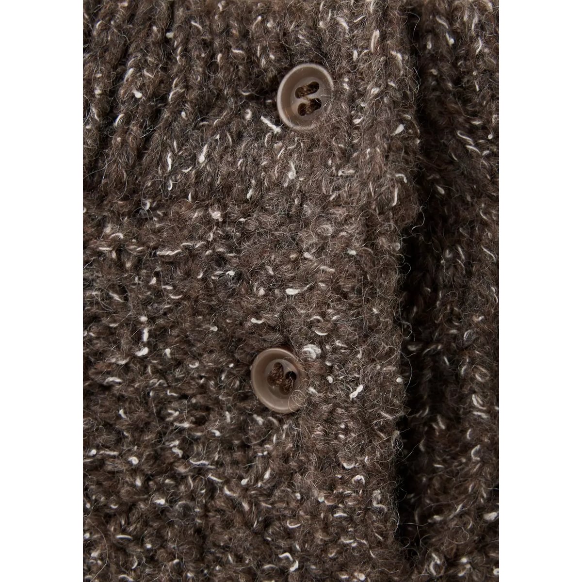 Pull-over maille chinée marron, MANGO BABY