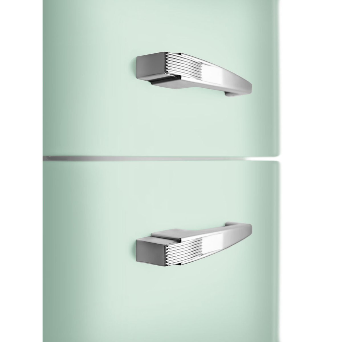 Réfrigérateur 2 portes combiné poignées à gauche FAB32 vert d'eau brillant, SMEG