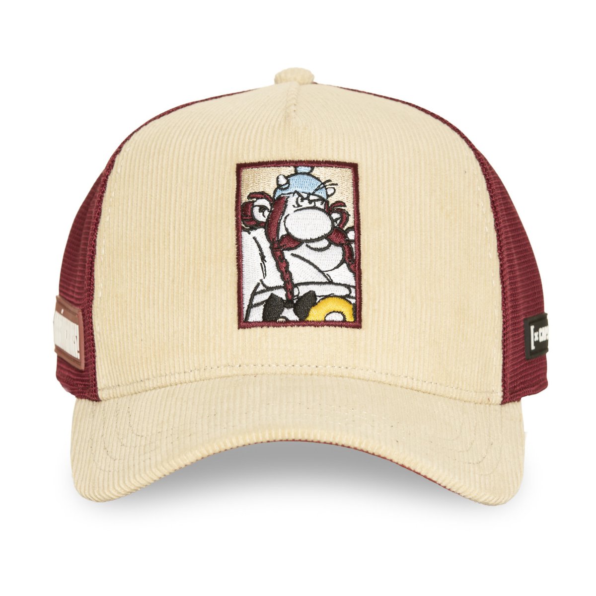 Casquette trucker ASTERIX beige/bordeaux/bleu/jaune, CAPSLAB