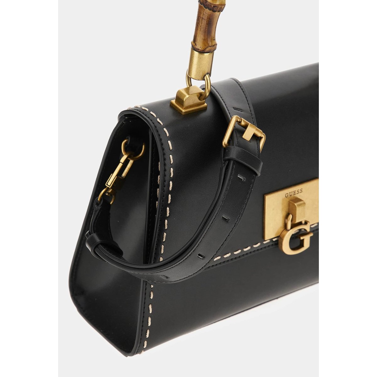 Sac À Main Stephi Anses Bambou noir, GUESS