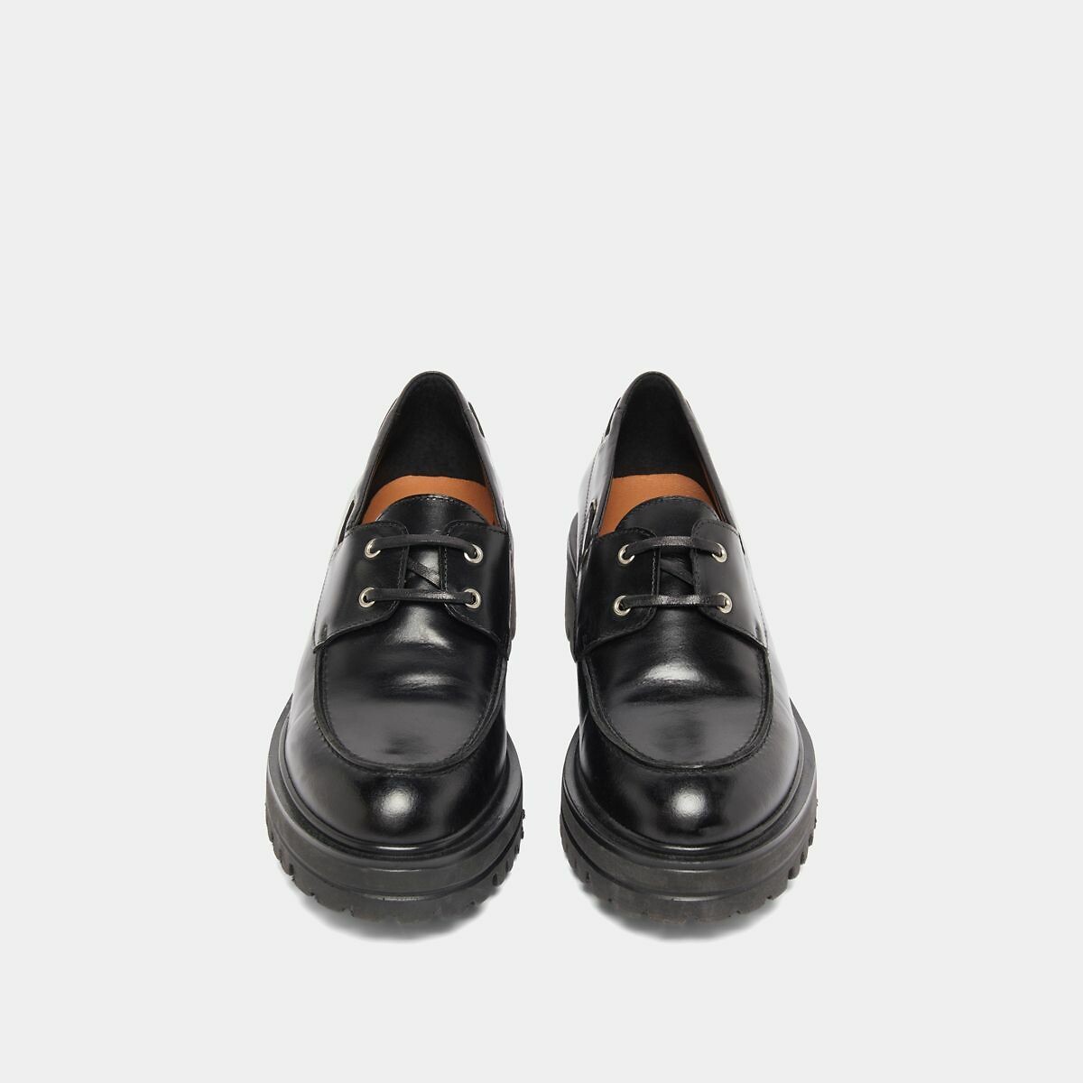 Mocasines naúticos de piel, Angelus negro, JONAK