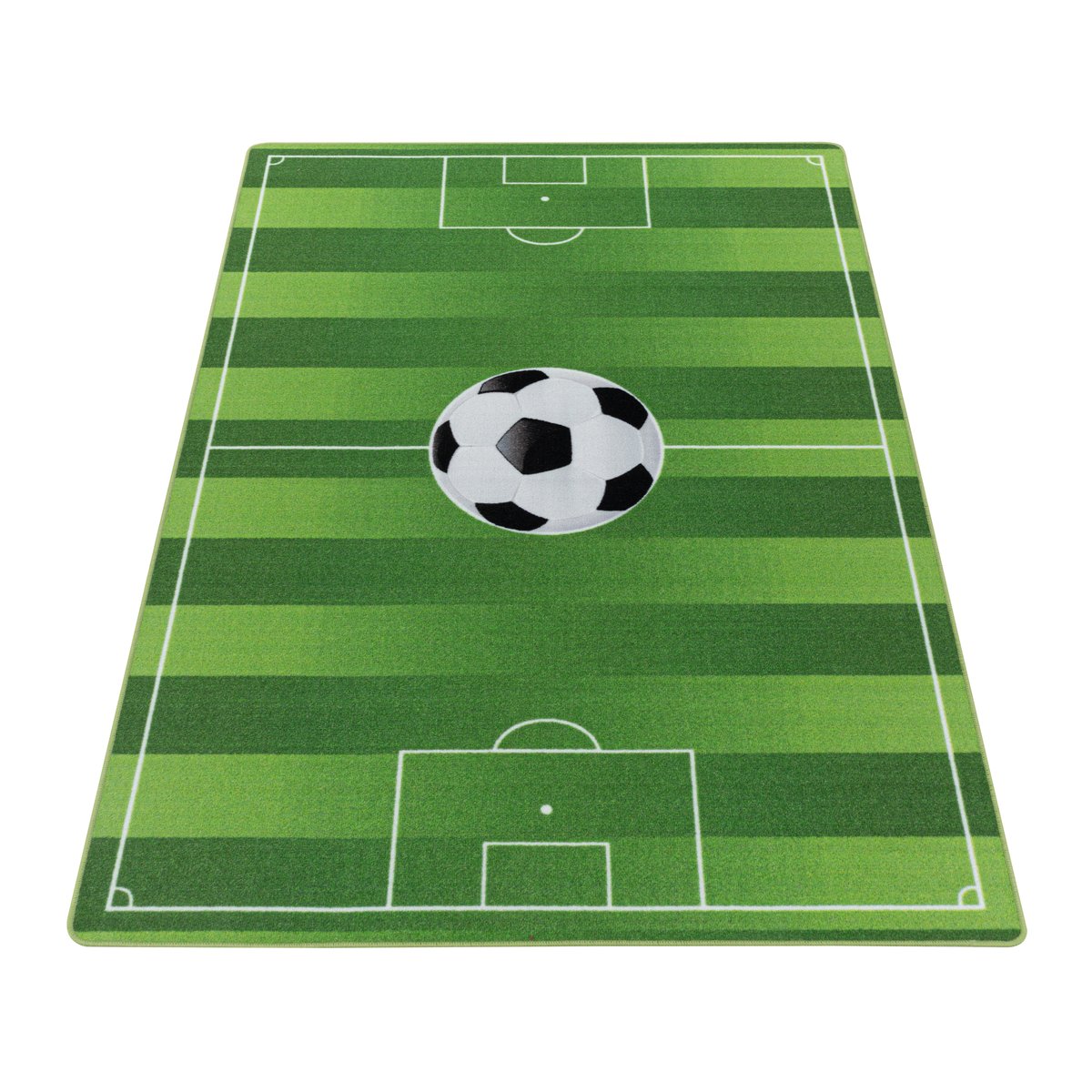 Tapis enfant terrain de foot PLAY vert, NAZAR RUGS