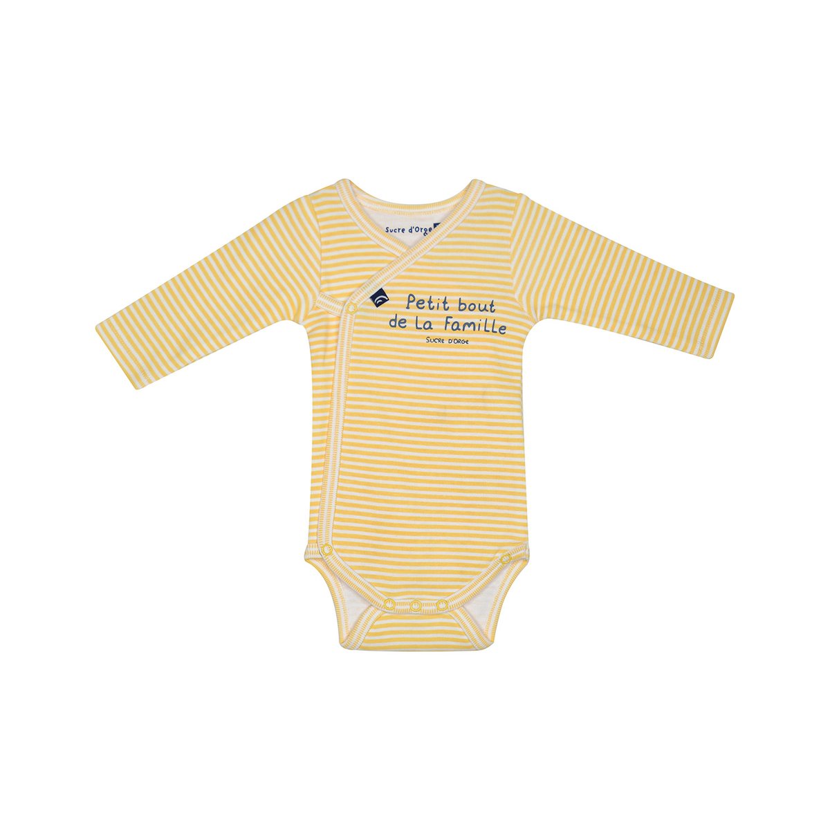 Lot de 2 bodies jasper manches longues naissance jaune, SUCRE D'ORGE