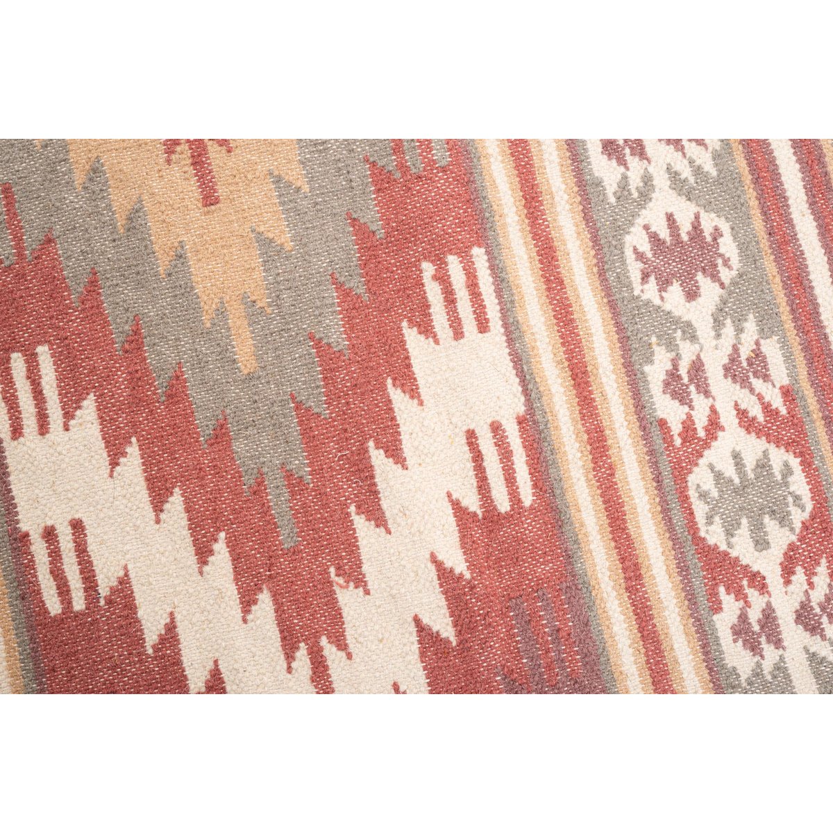 Tapis salon tissé main réversible - VINTAGE rouge, TOM TAILOR
