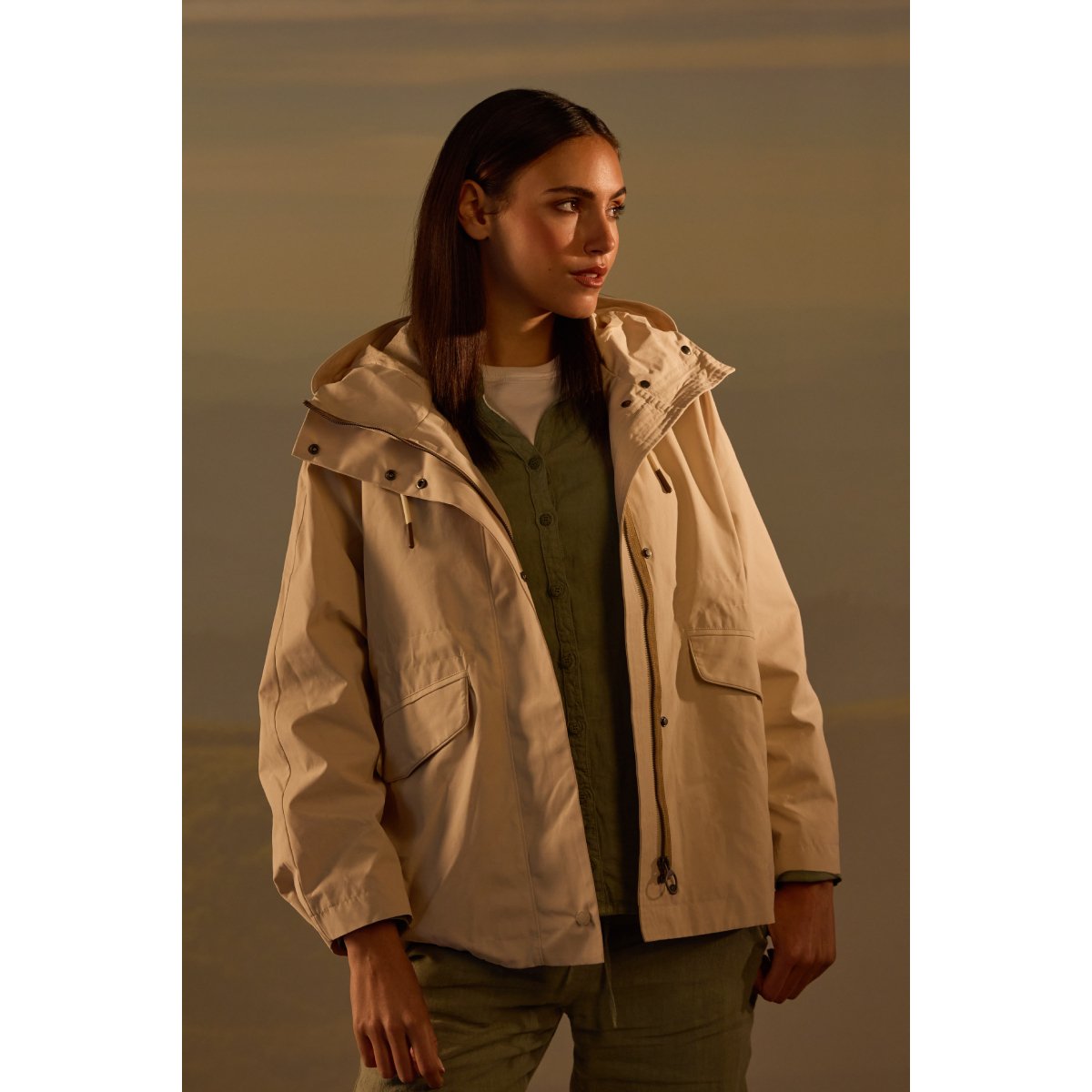 Parka imper-respirante BUDLEY beige, BERMUDES