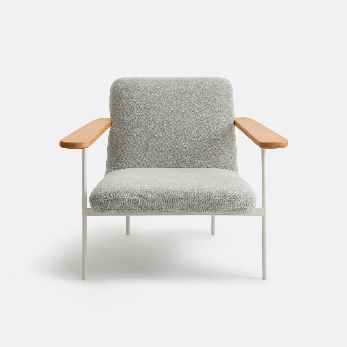 Fauteuil accoudoirs chêne massif, et tissu, Lulet vert clair, LA REDOUTE INTERIEURS