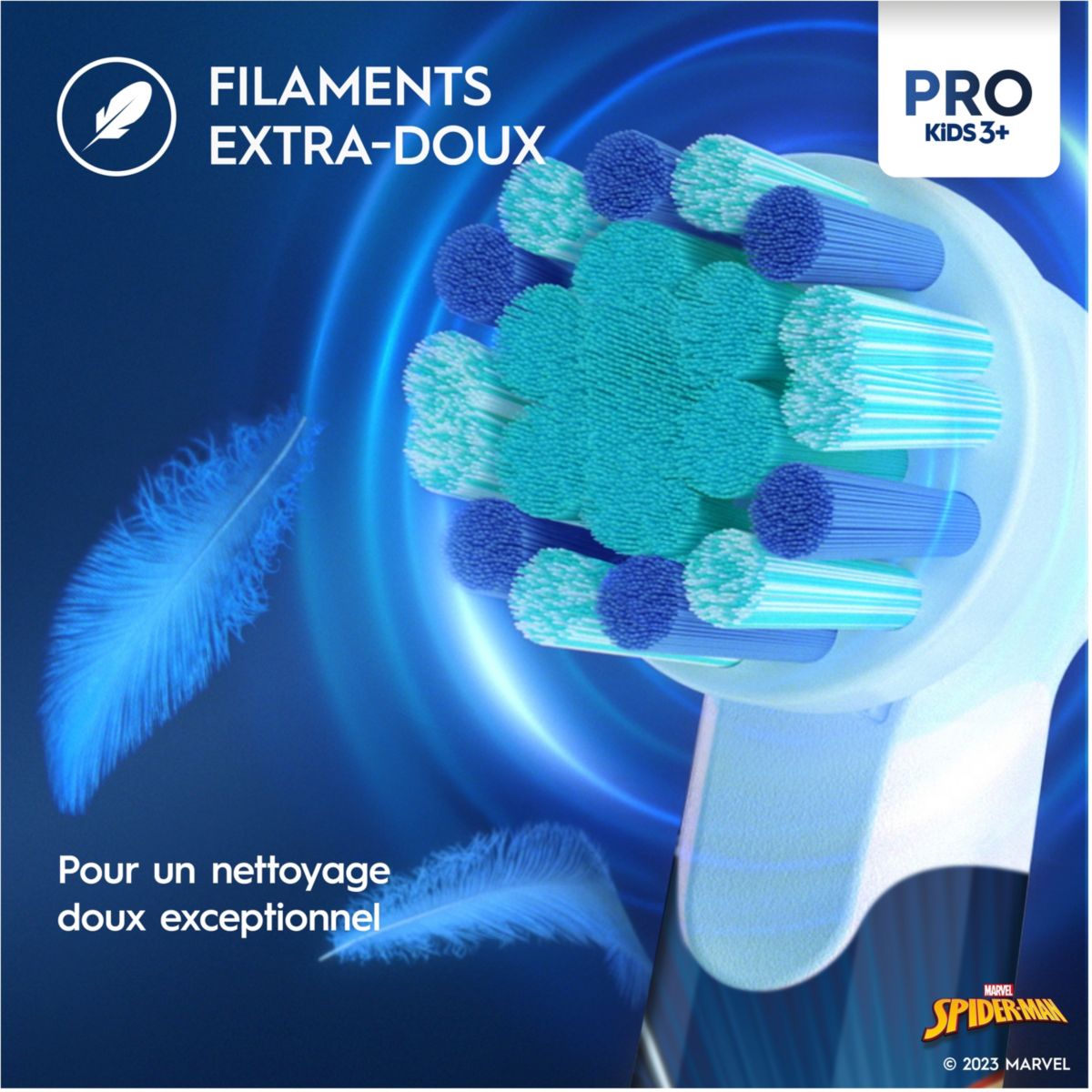 Brosse à dents électrique Vitality Pro Kids Spiderman + Etui de voyage couleur unique, ORAL B