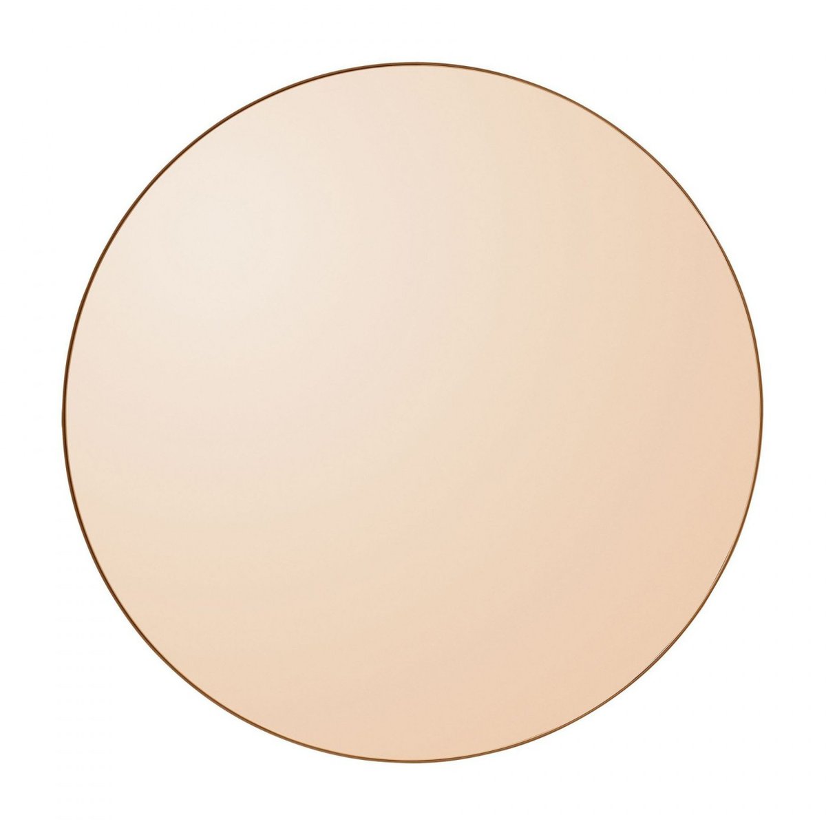 Miroir Mural Circum Teinté Ambre Medium Rond Diam 90 cm ambre, AYTM