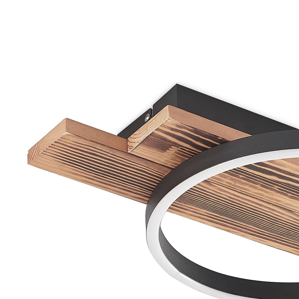 Plafonnier en bois moderneLED, Sentoa bois clair, LINDBY