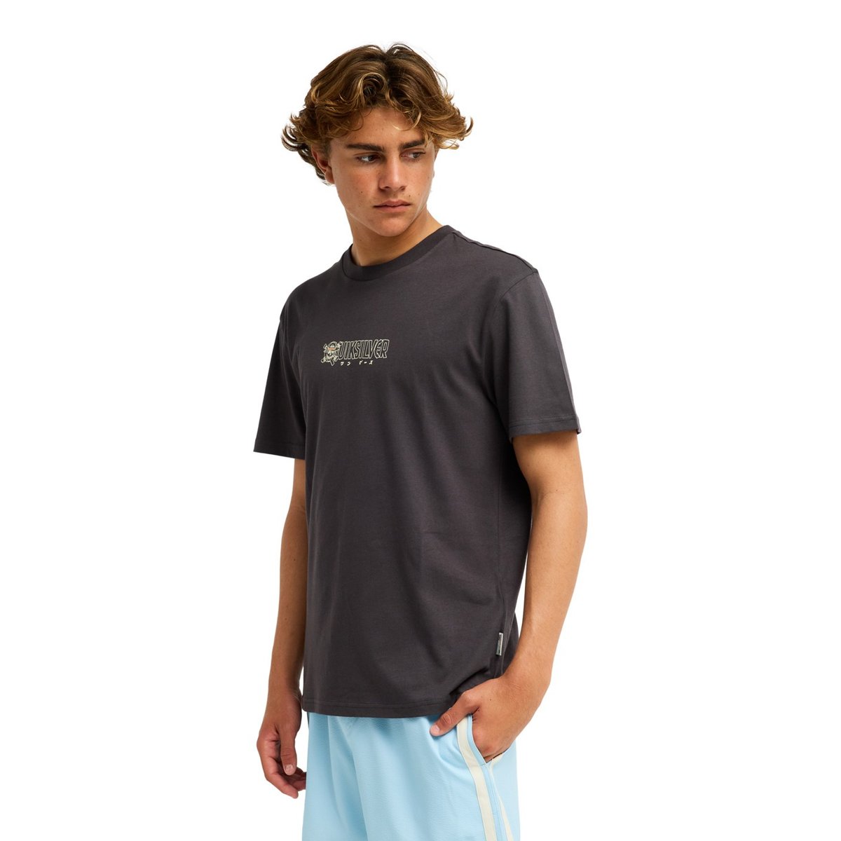 T-Shirt à manches courtes ONE PIECE WANTED noir phantom, QUIKSILVER