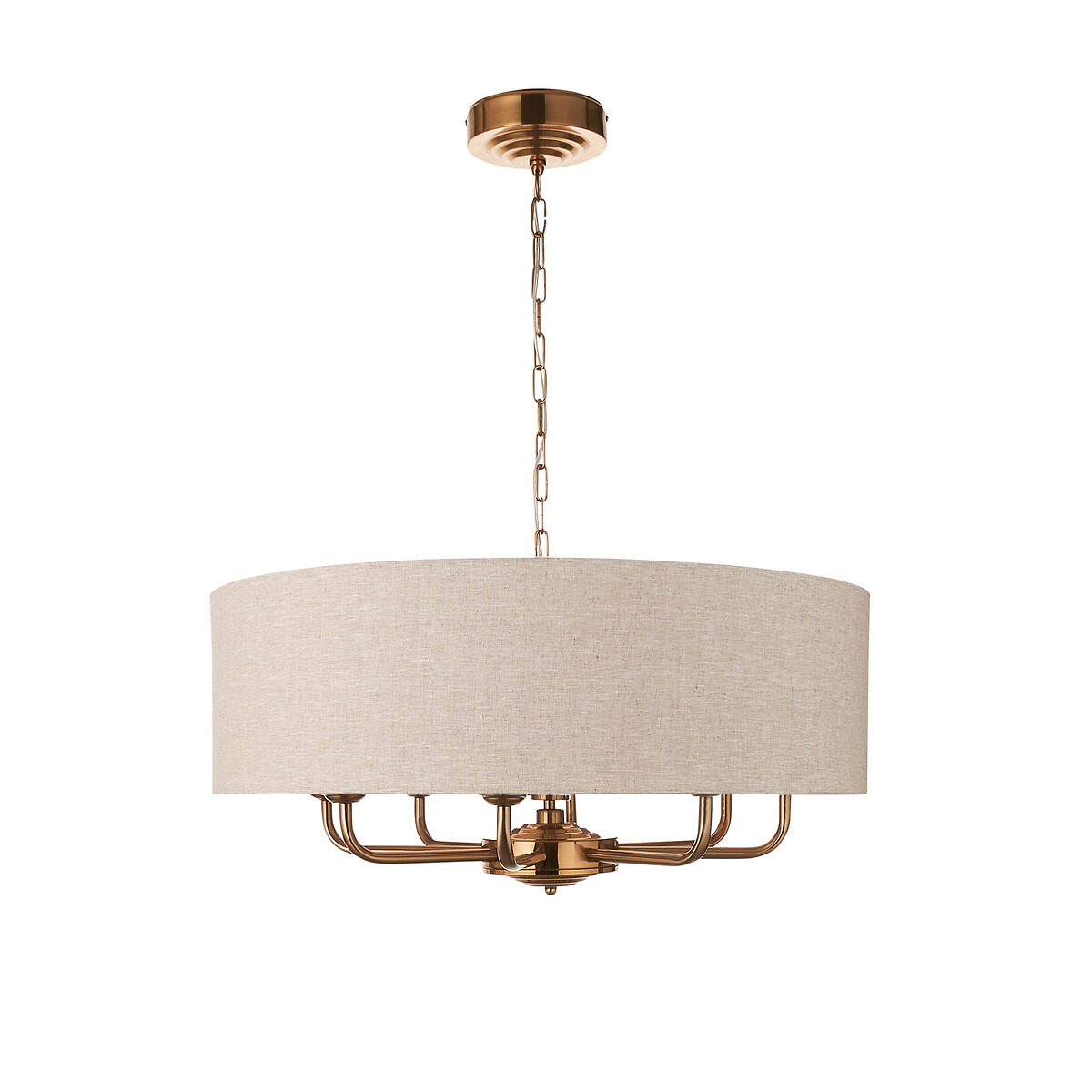 Harrington 8-Light Pendant in Vintage Brass natural, ÉDITÉ